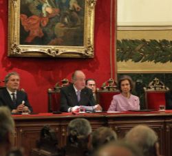Su Majestad el Rey Don Juan Carlos durante su intervención